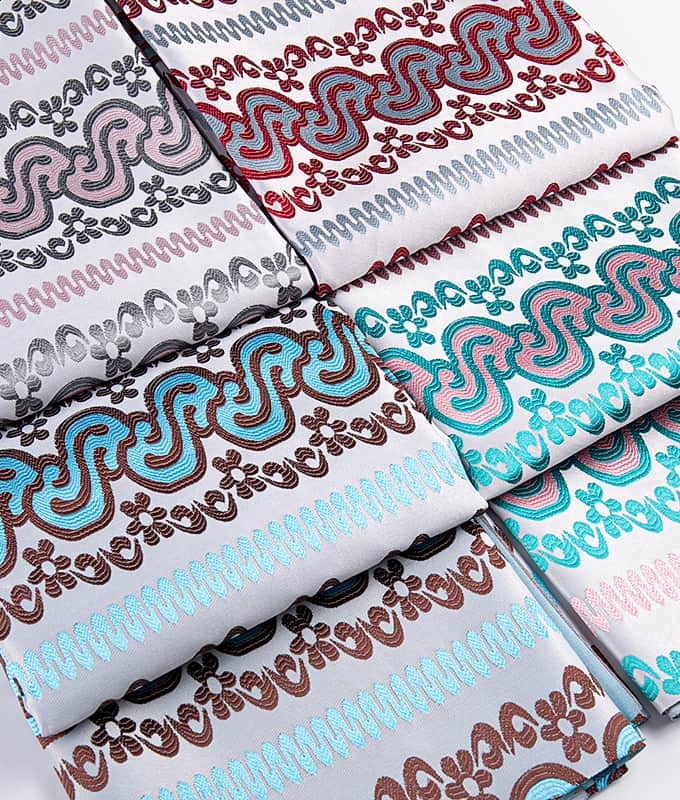 S-alakú 3D texturált poliészter jacquard szövet Saronghoz