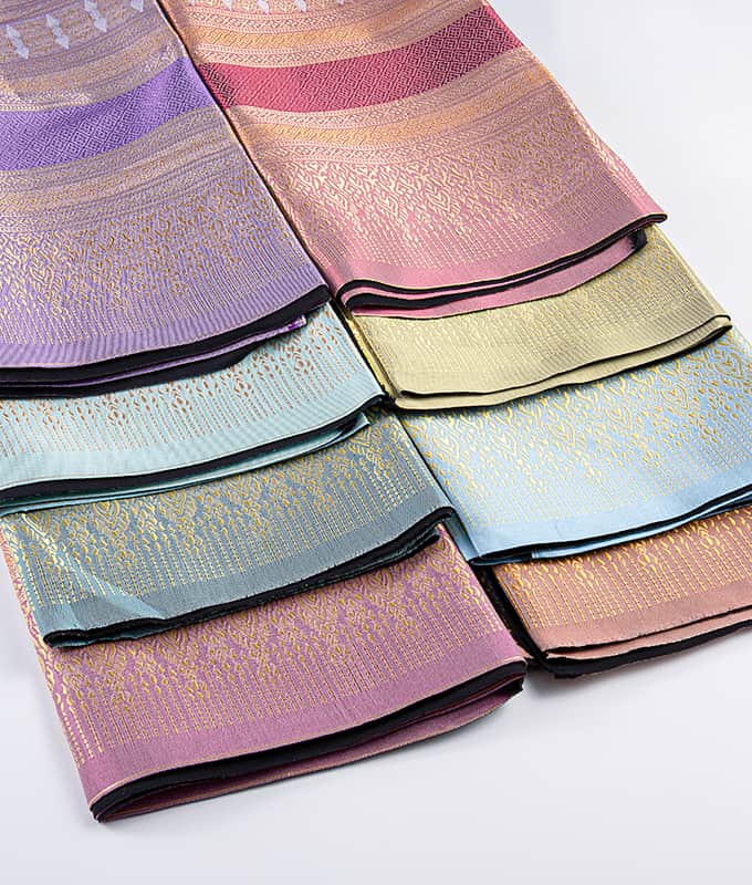 Népszerű hagyományos thai sarong szövet, teljes mértékben poliészter jacquard szövet